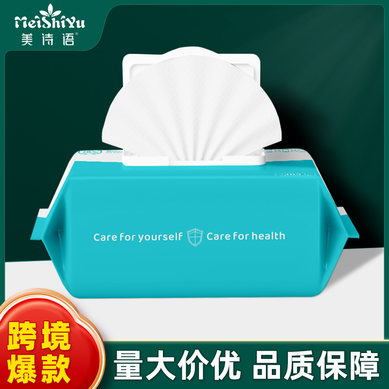 跨境含75%酒精消毒湿巾家用大包卫生一次性除菌厂家抑菌湿纸巾