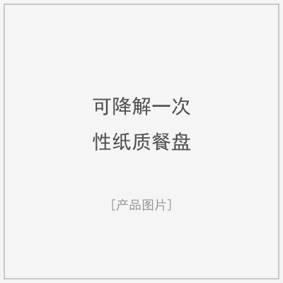 可降解一次性纸质餐盘